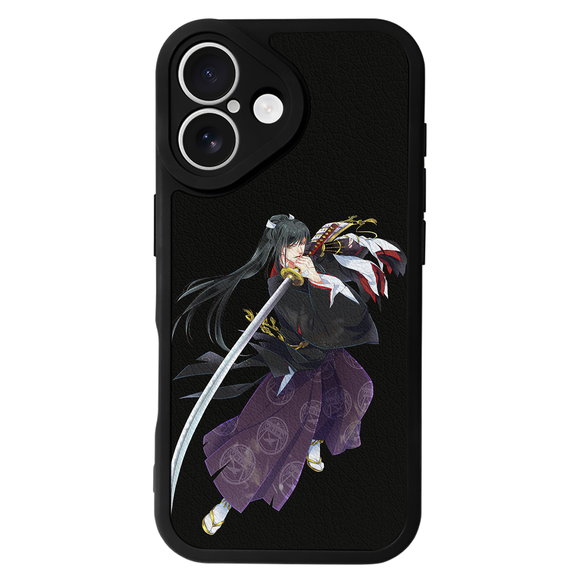 （画像用） 刀剣乱舞 Touken Ranbu 【iPhone 16シリーズ対応】シリコンスマホケース（レザー調） 材質：シリコン